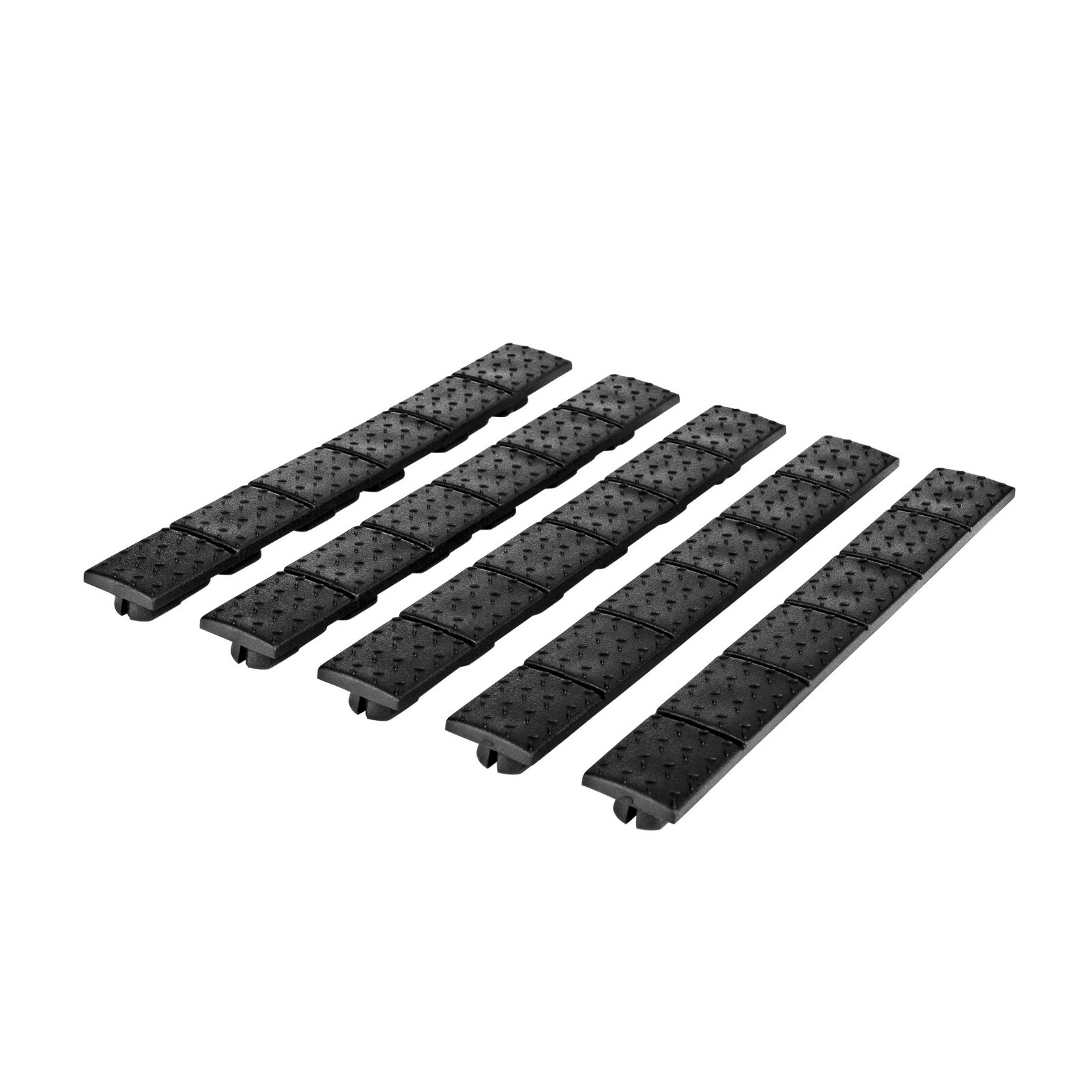 TRINITY Pack of 5 Protective Black Rubber Covers Fits M-LOK MLOK Rail Slots