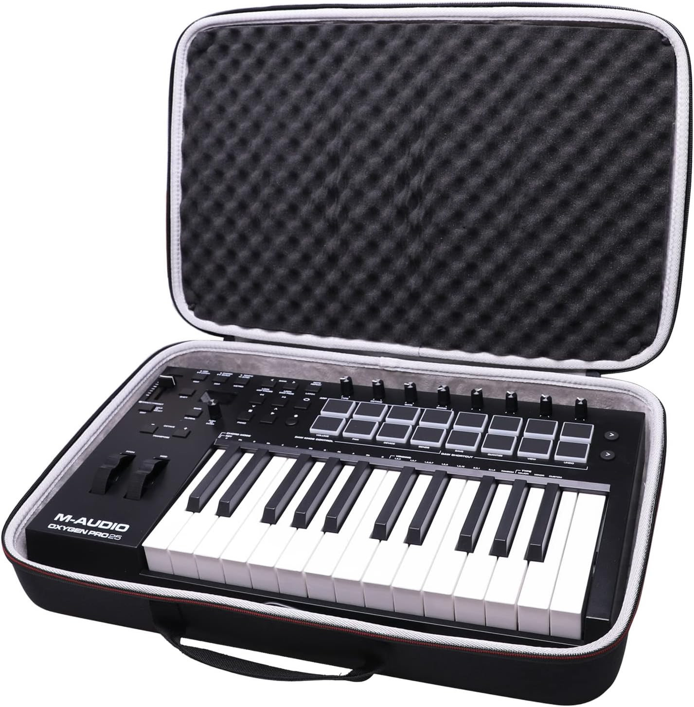 LTGEM EVA Hard Case for M-Audio Oxygen Pro 25 – 25 Key USB MIDI Keyboard Control