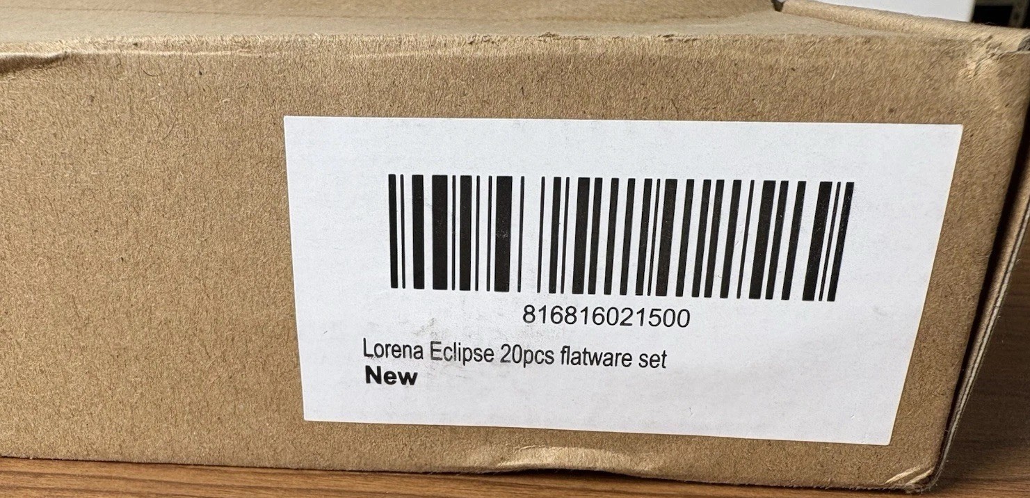 Lorena Eclipse 20 Pc Flatware Set New