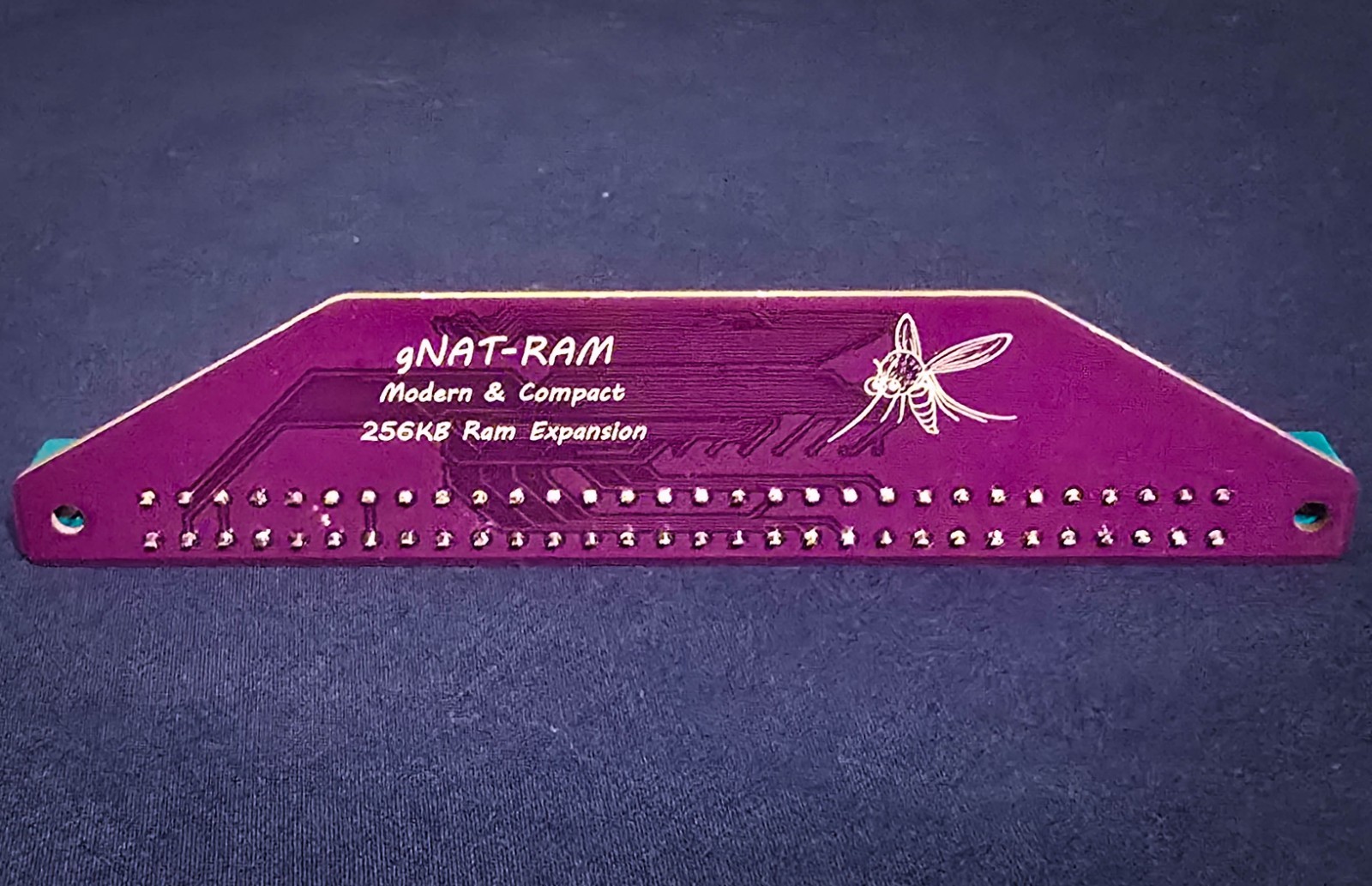 "gNAT-RAM" A1050 256KB Front Expansion for Amiga 1000