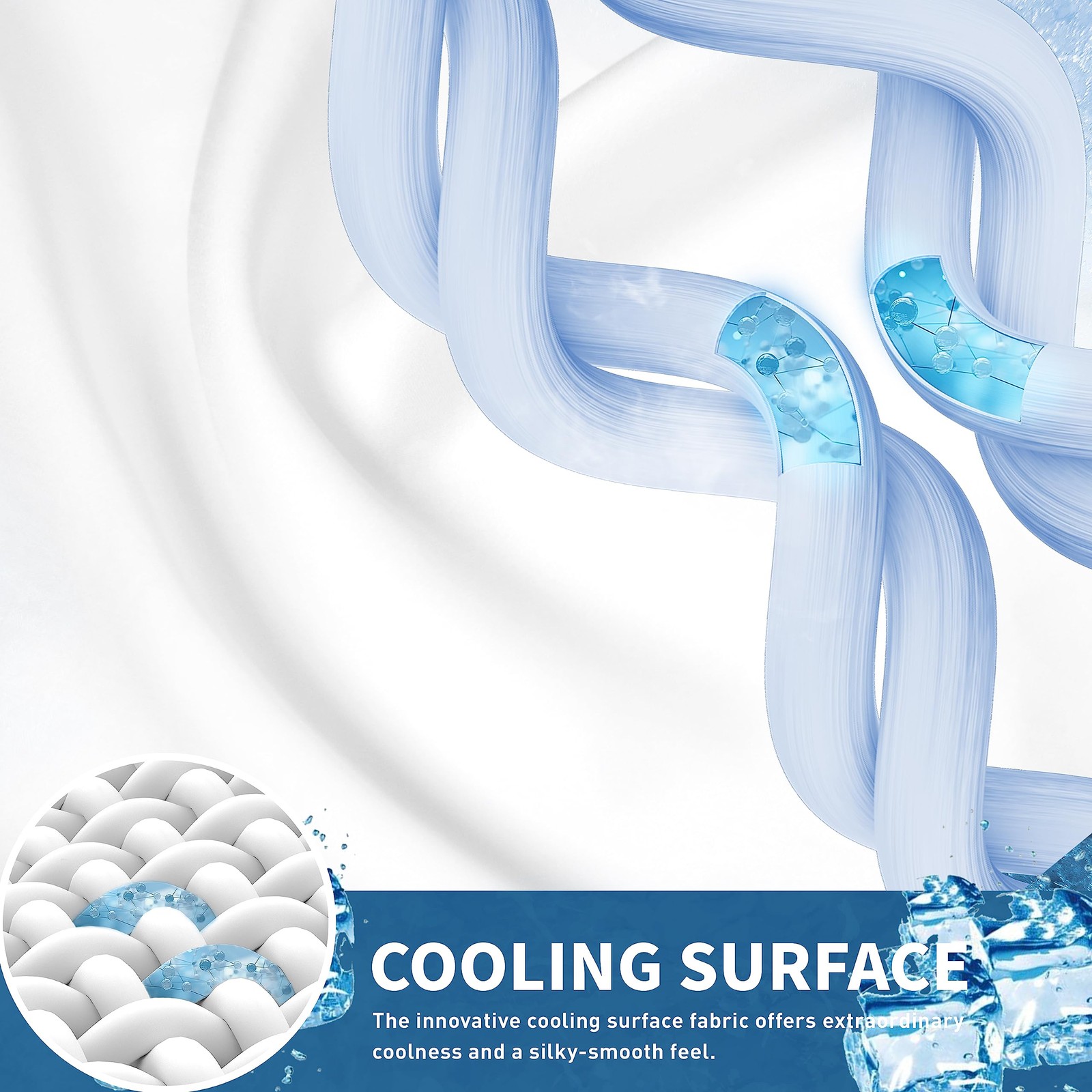 Sunflower Cooling Quilted Twin Mattress Protector, Pad Twin, White