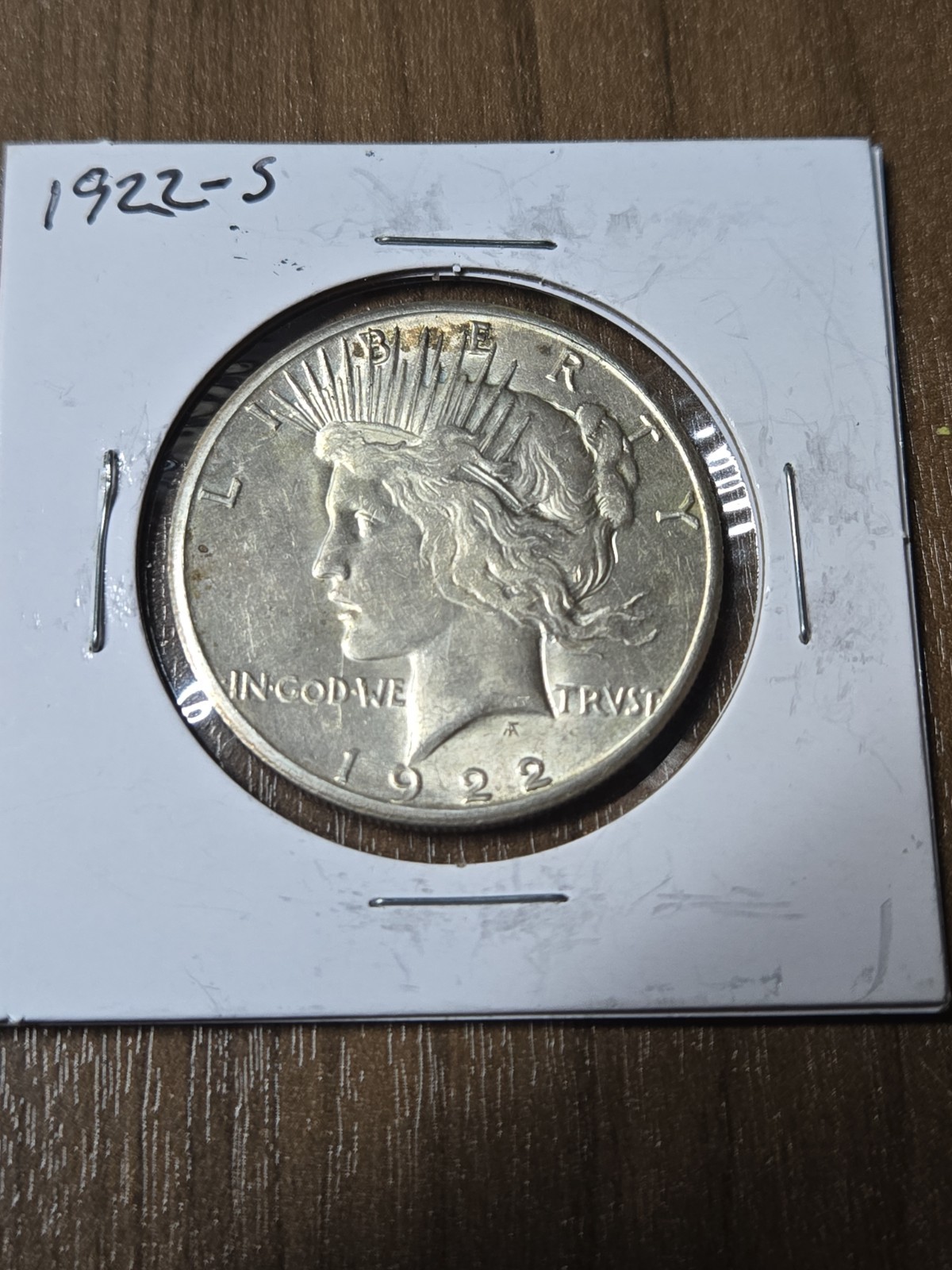 1922 -S Silver Peace Dollar