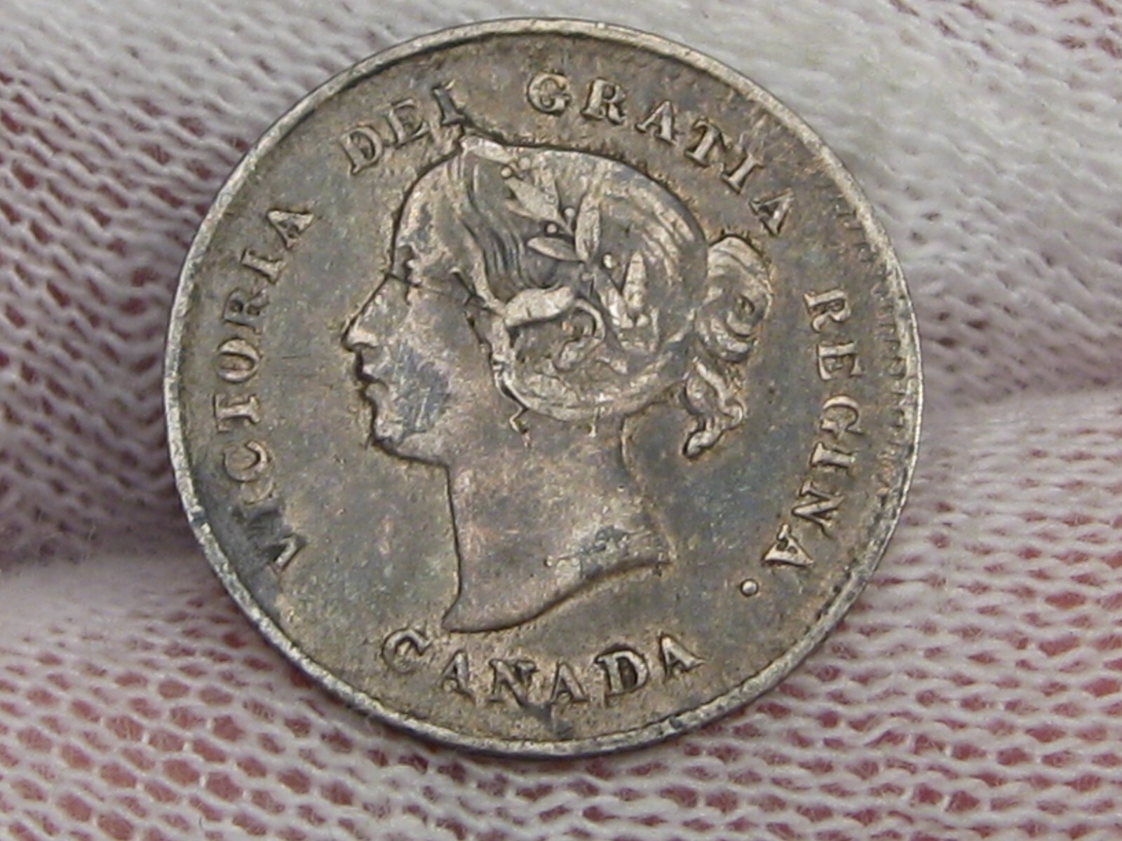 F/VF 1897 Five Cent 5¢ CANADA.  #13