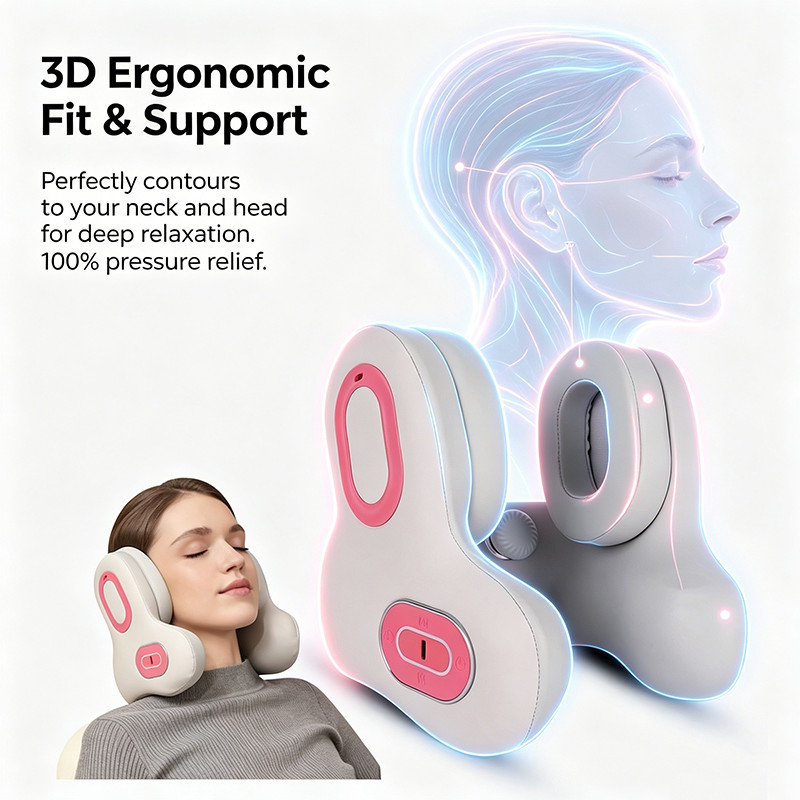 KTS Neck Massager Portable Cervical Shoulder Laser Light Therapy Pain Relief