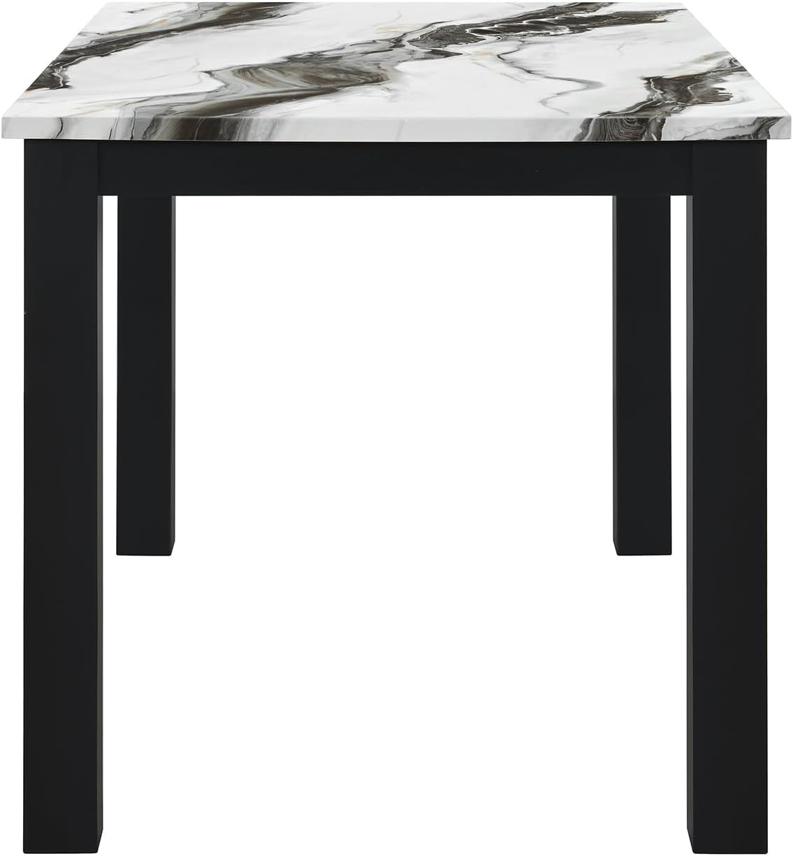 D8032DT Panda Dining Table and D9026DC Black Chair Set