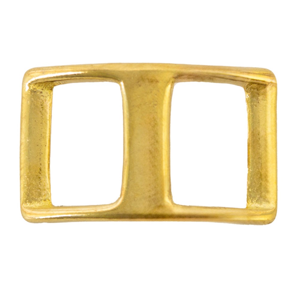 Solid Brass Double-Loop Buckle HILASON Equestrian Tack Hardware