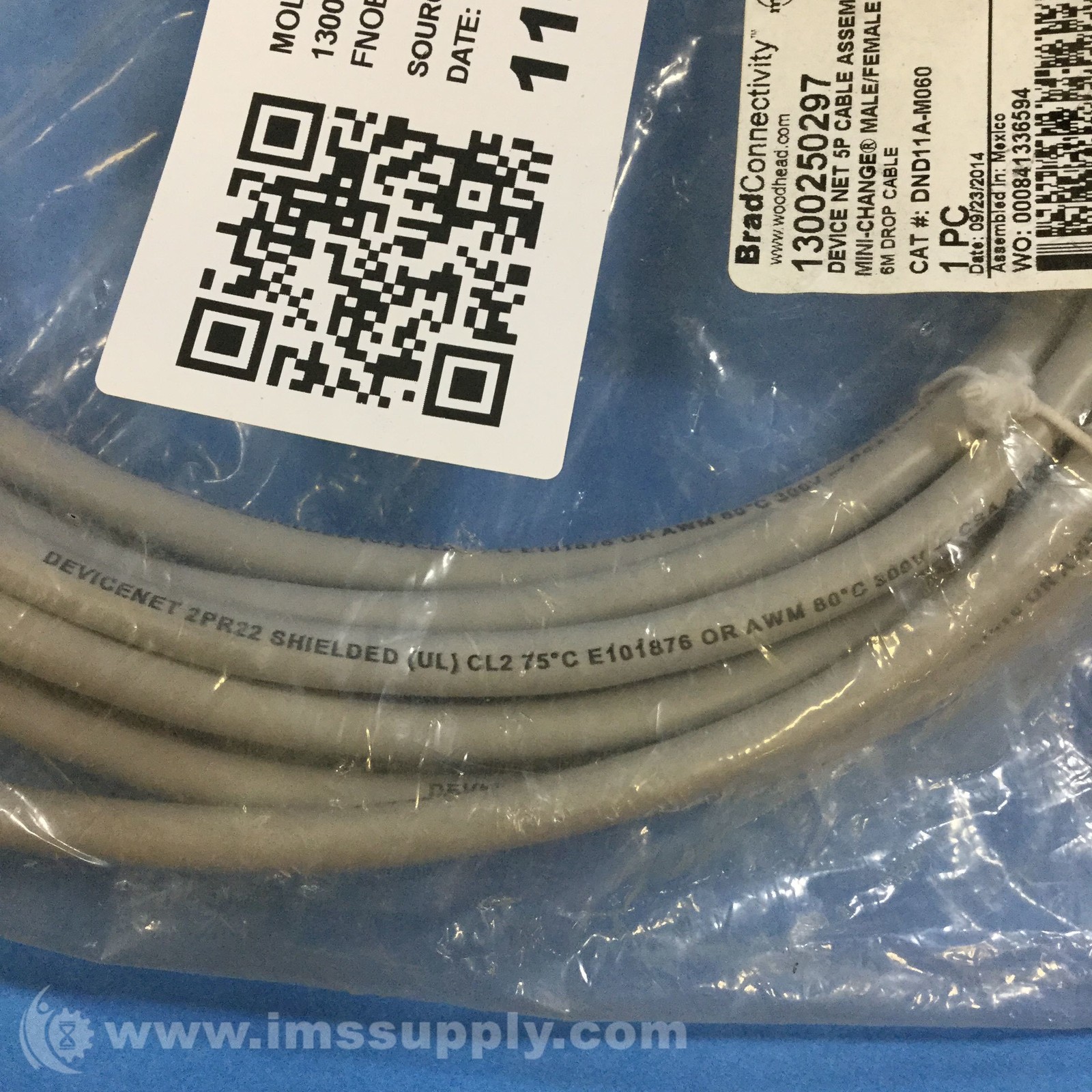 Molex 1300250297 Mini-Change Cordset FNOB