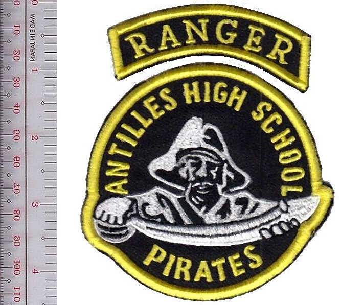 ROTC Ranger Puerto Rico Antilles High School Jr Fort Buchanan Pirates NO TARIFF