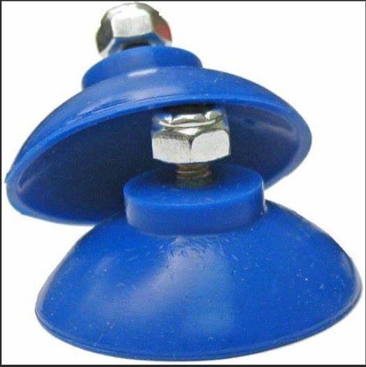 Replacement Cups, EZ Reacher Accessory Tips, Rubber with Locknuts, Indoor Use