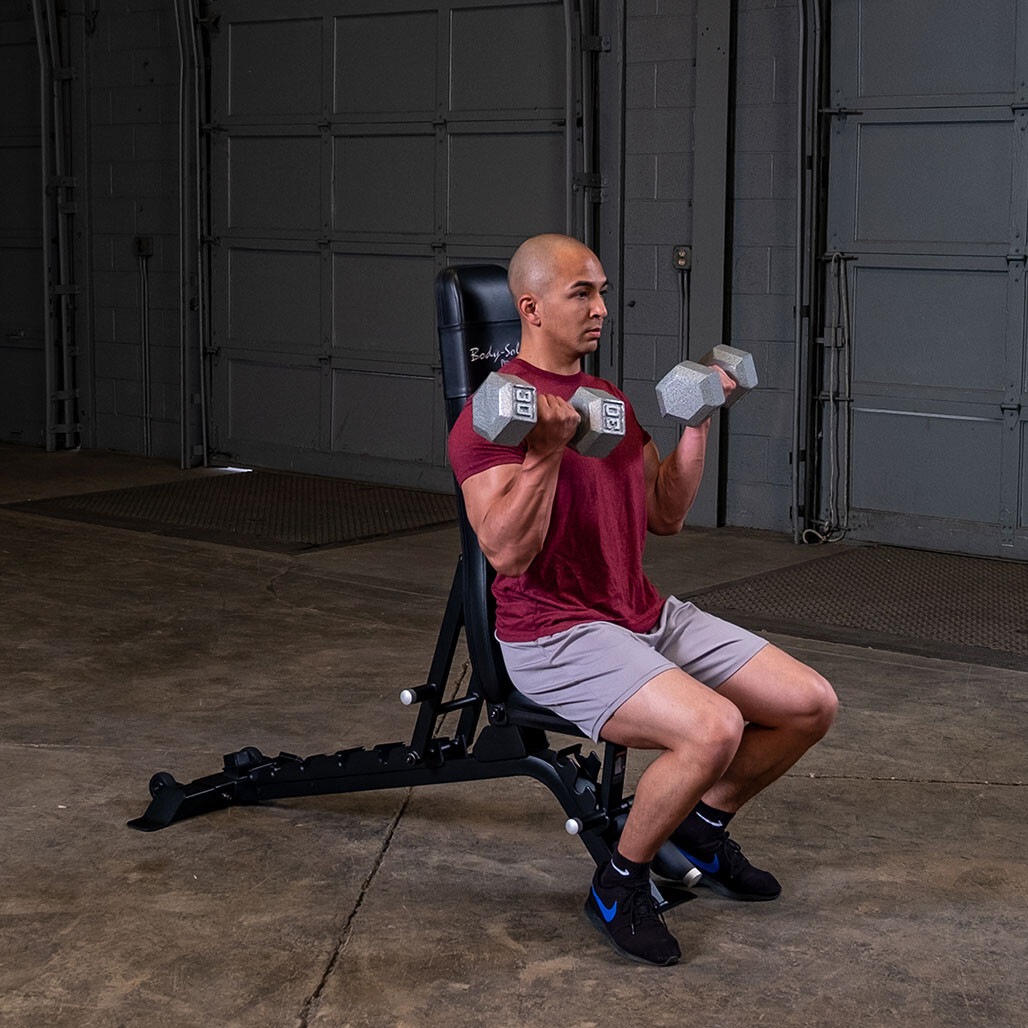 Pro ClubLine SFID325 Adjustable Bench by Body-Solid, Black
