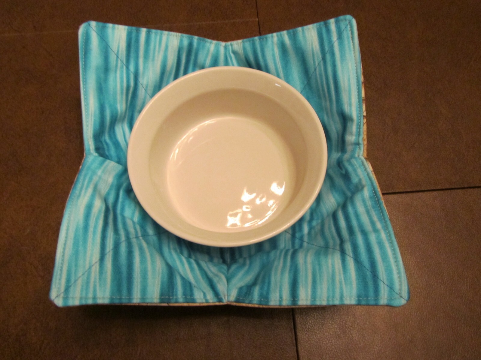  Microwave Bowl - standard size - Sea Shells & Blue