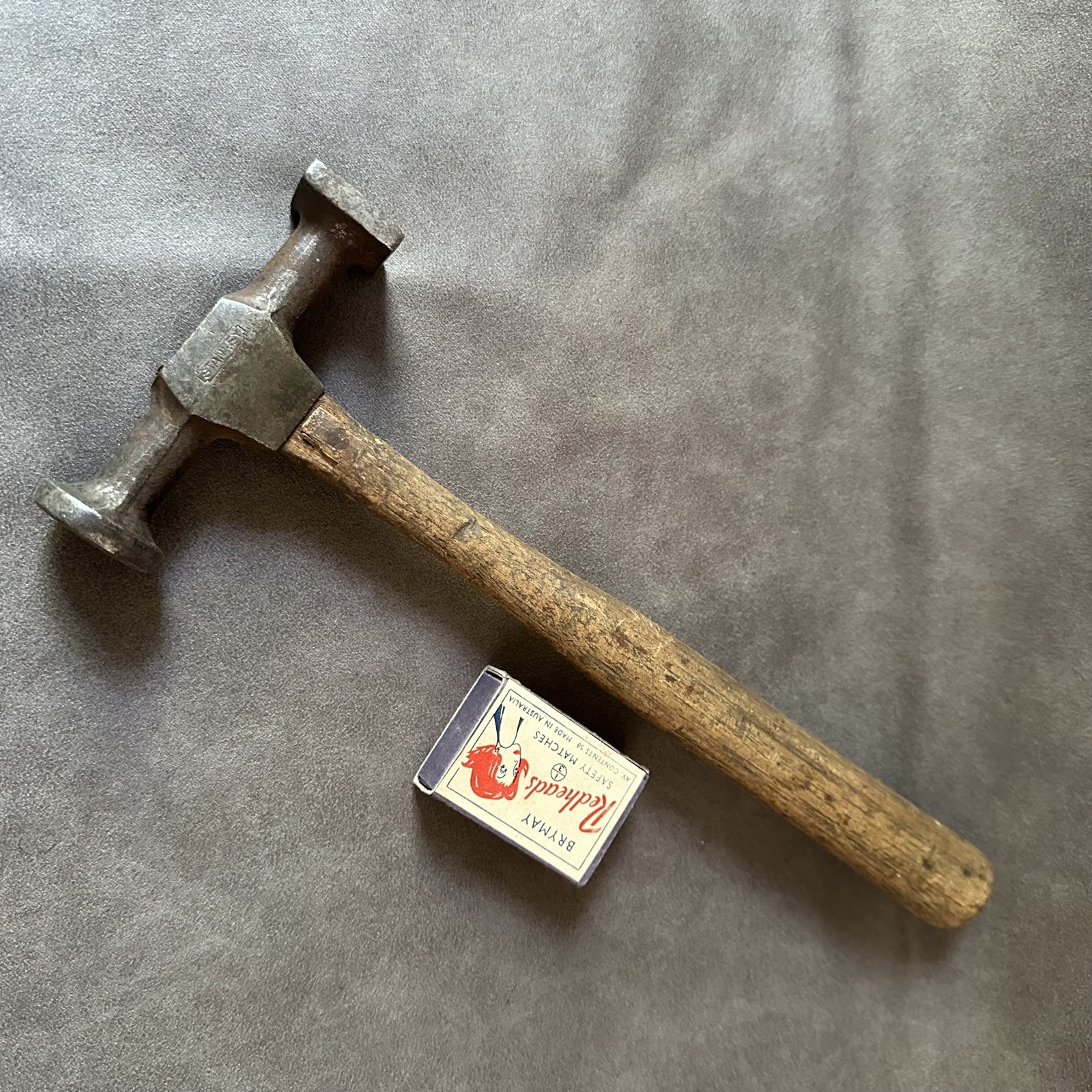 VINTAGE STANLEY AUTO BODY REPAIR PANEL BEATING SHRINKING HAMMER HAND TOOL