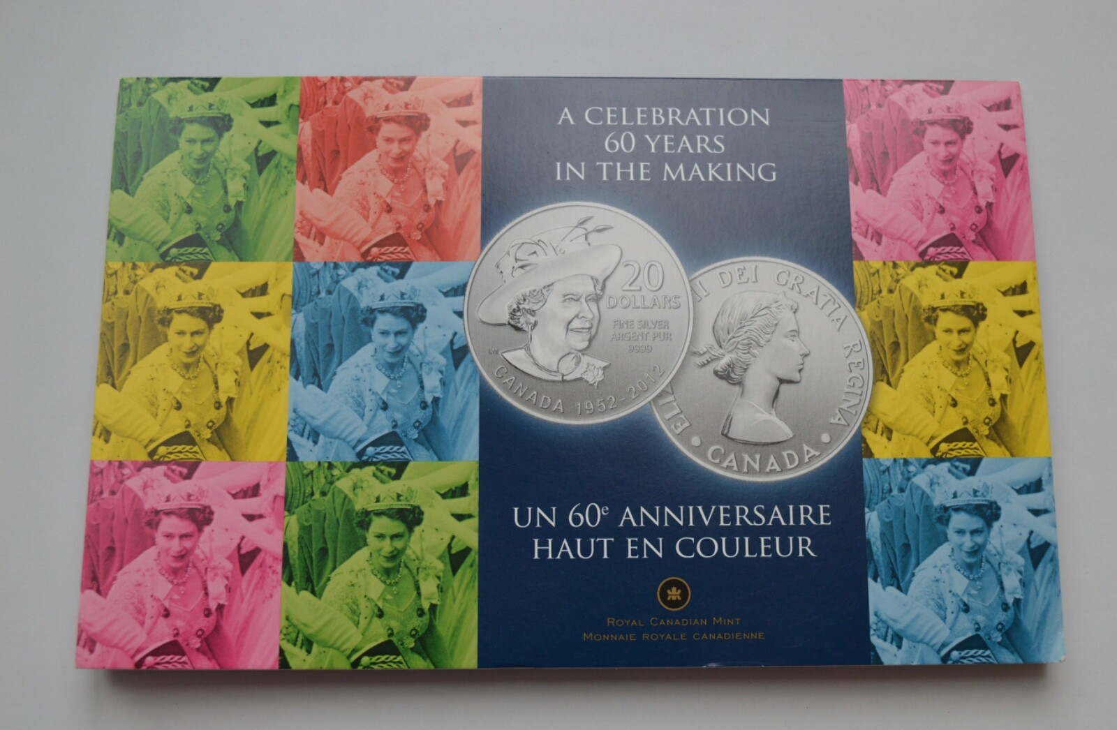 2012 Canada Queen 60 Years in the making Uncirculated Fine Silver $20 Dollars