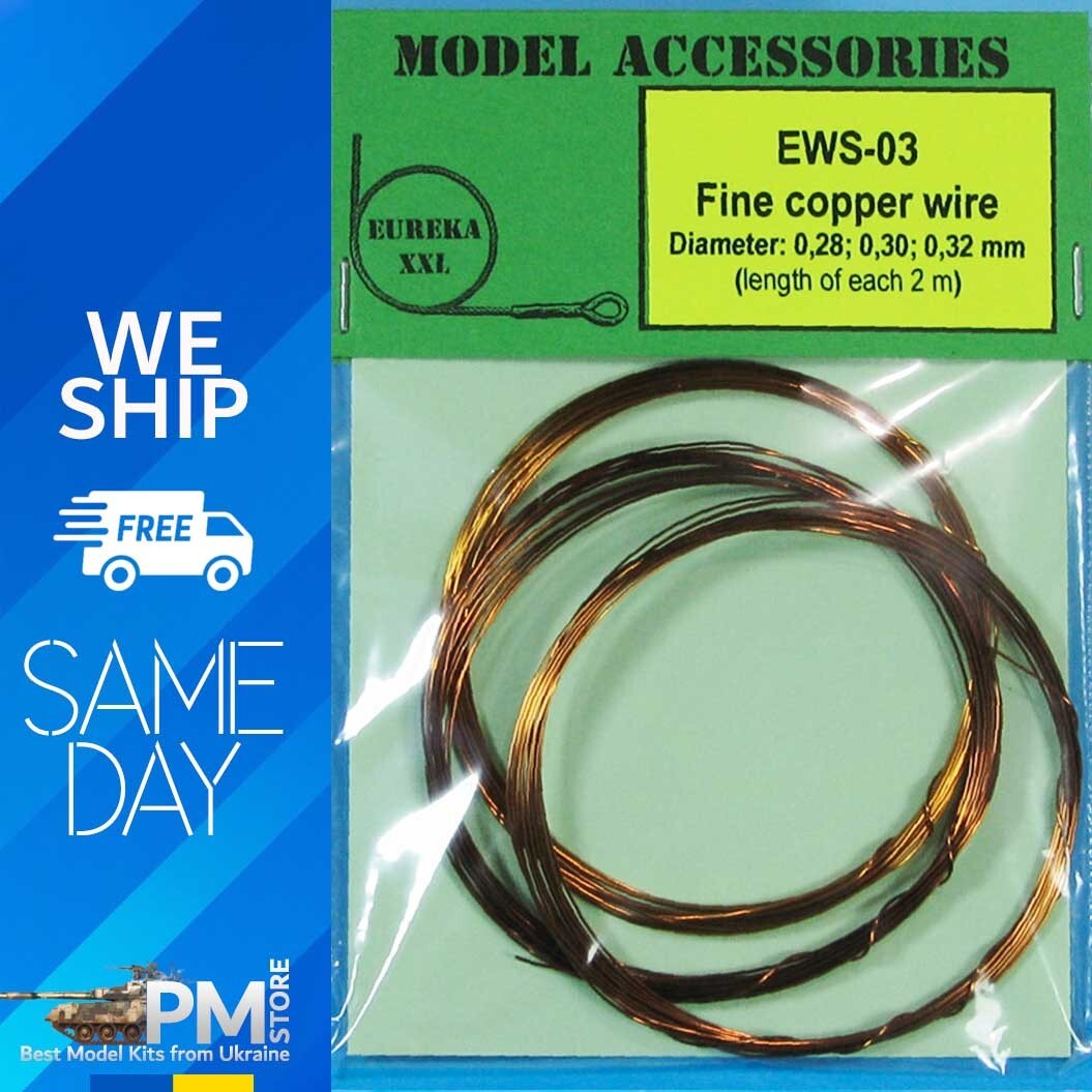 Eureka EWS-03 Universal Fine copper wires 0.28 mm / 0.30 mm / 0.32 mm 2m each