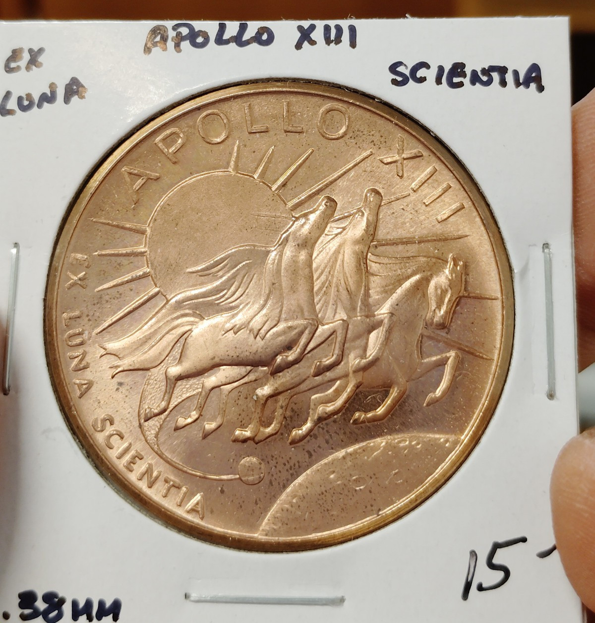 Apollo XIII, Ex Luna Scienta Medal B.38mm