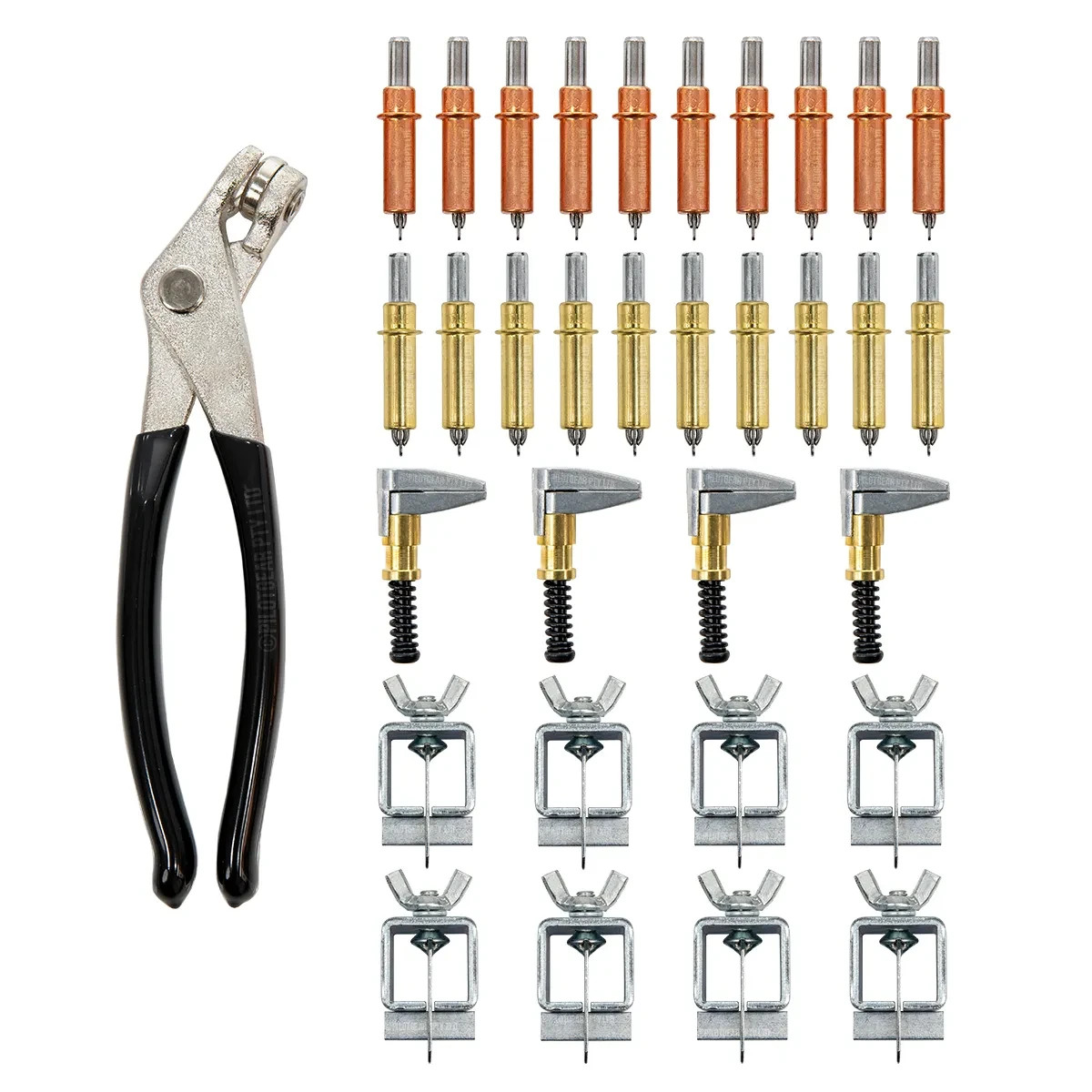 Cleco Fasteners & Multi-Clamp Fabrication Kit -1/8″ & 3/16″ with Clamps & Pliers