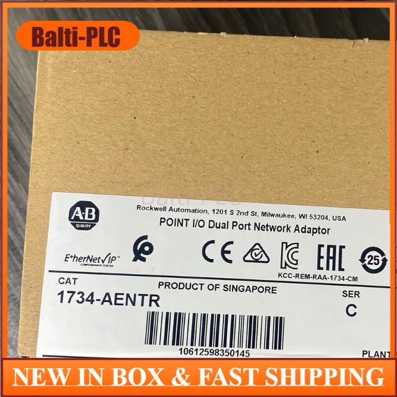 New Factory Sealed AB 1734-AENTR Point I/O Dual Port Adaptor Module 1734AENTR