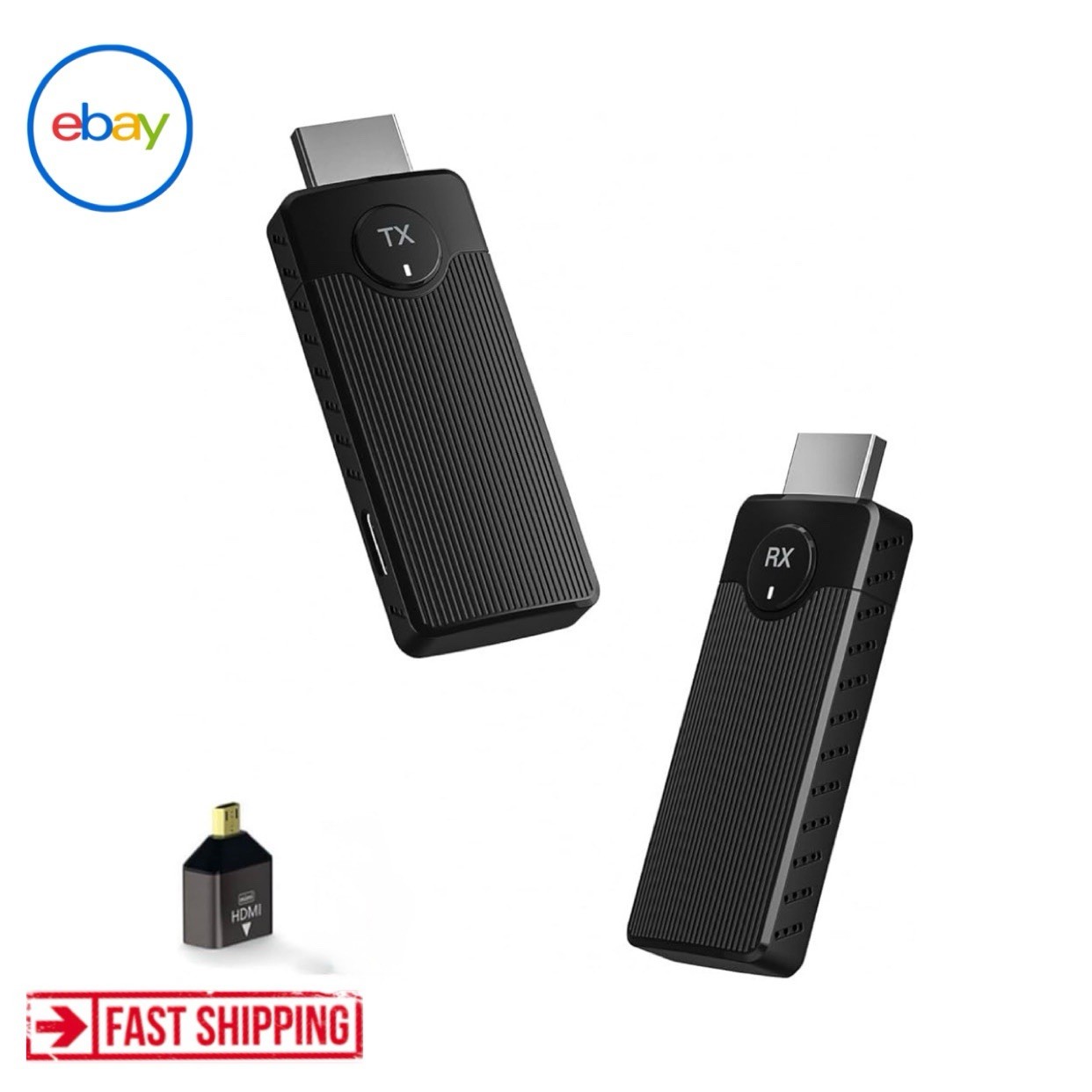 Wireless HD Transmitter and Receiver Kit 4K 2.4G 5Ghz Screen Mirror and Screen E
