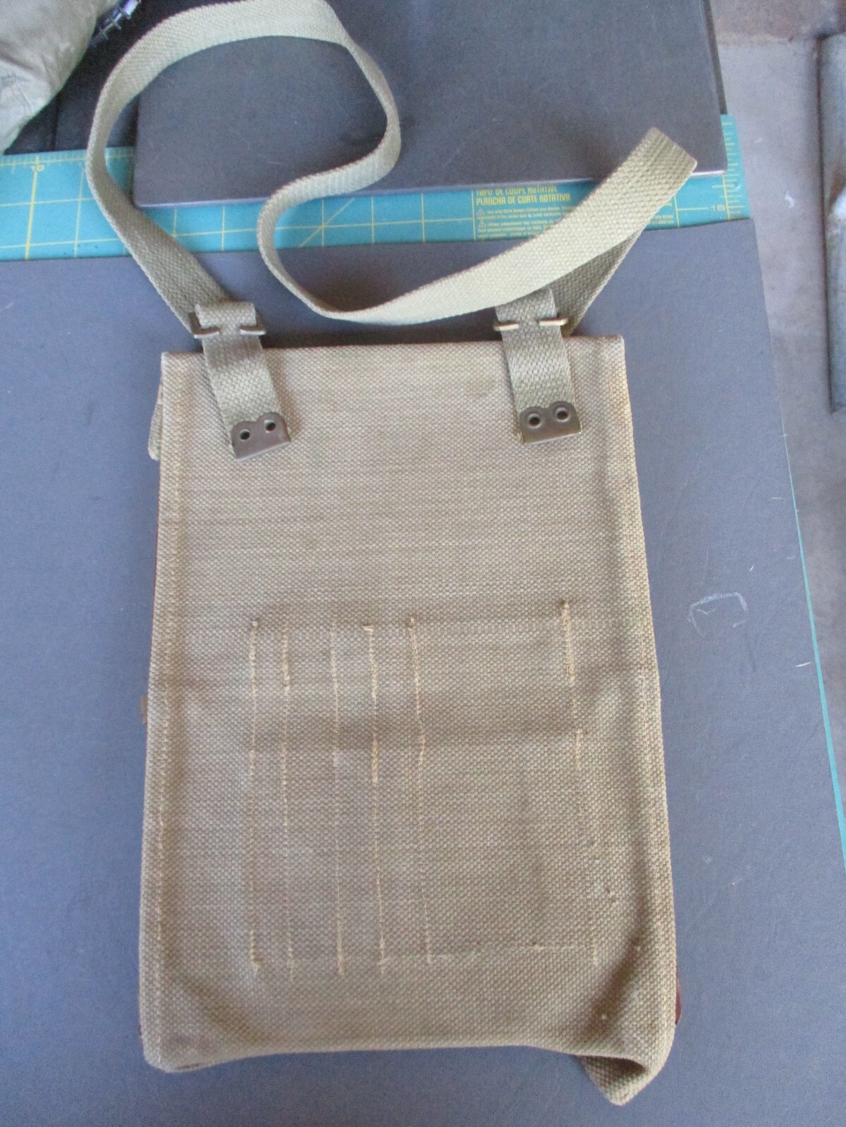 WWII British Map Case Clip Board with Shoulder Strap