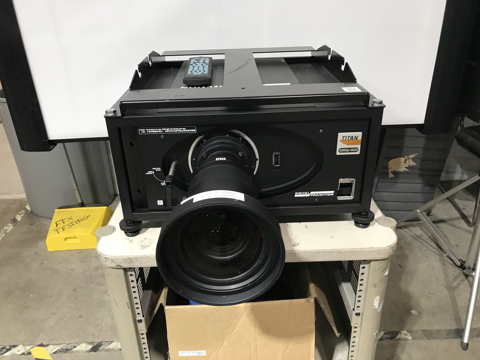 Digital Projection Titan 1080P-500 1080p 3D DLP Projector 637 Hrs L1 1379 Hrs L2