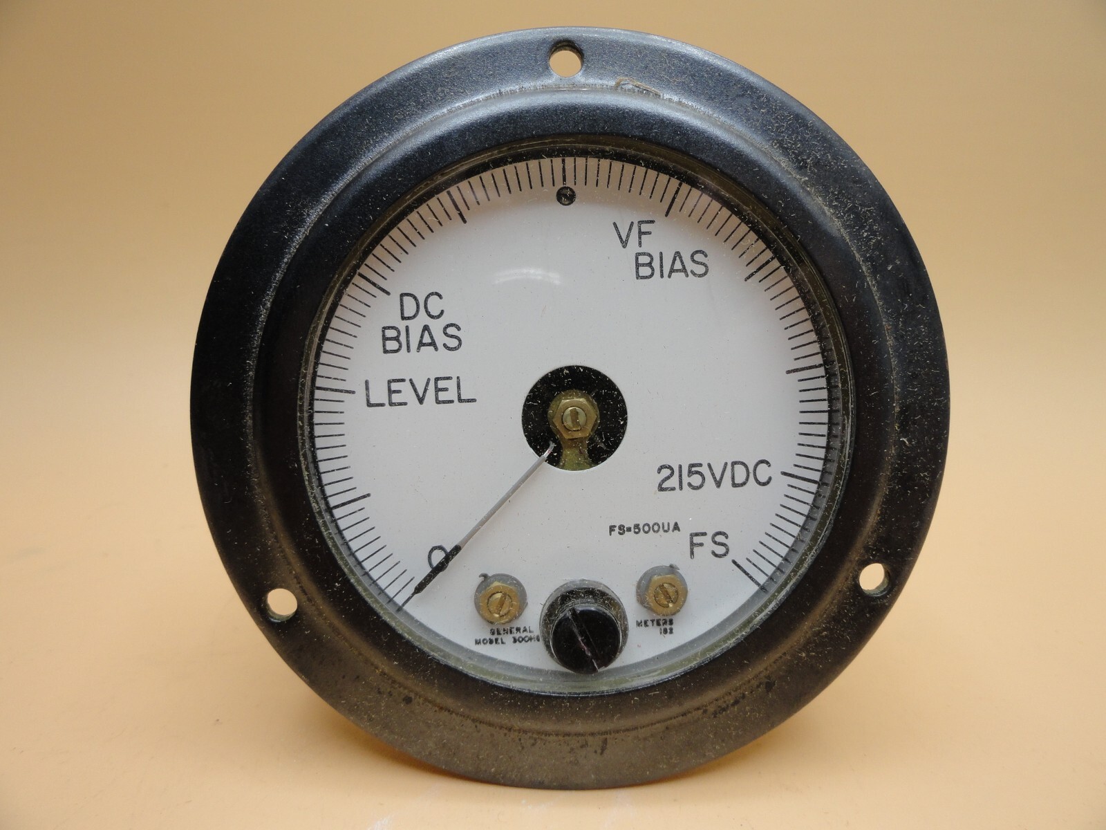 GENERAL Analog Bias Meter Panel Mount (500uA FS) Model 300H (Qty 1)