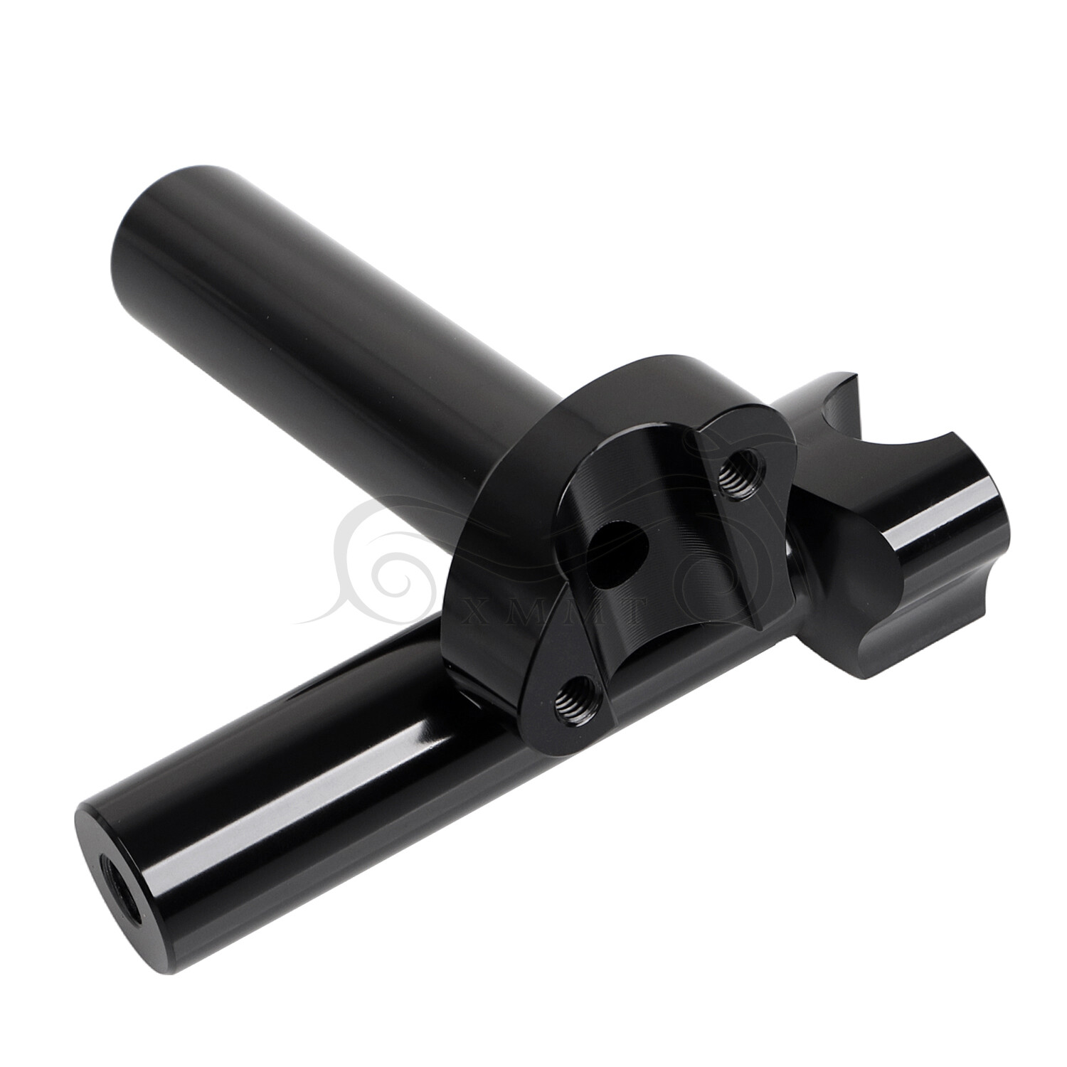 Black 5.5" Handlebar Risers Bottom For Harley 1" Bar Dyna Softail Sportster FXS