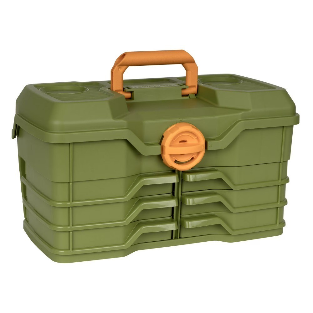 Flambeau Outdoors 6/0 NextGen Large Tackle Box 15.5 Inch Green Fishing Gear Box