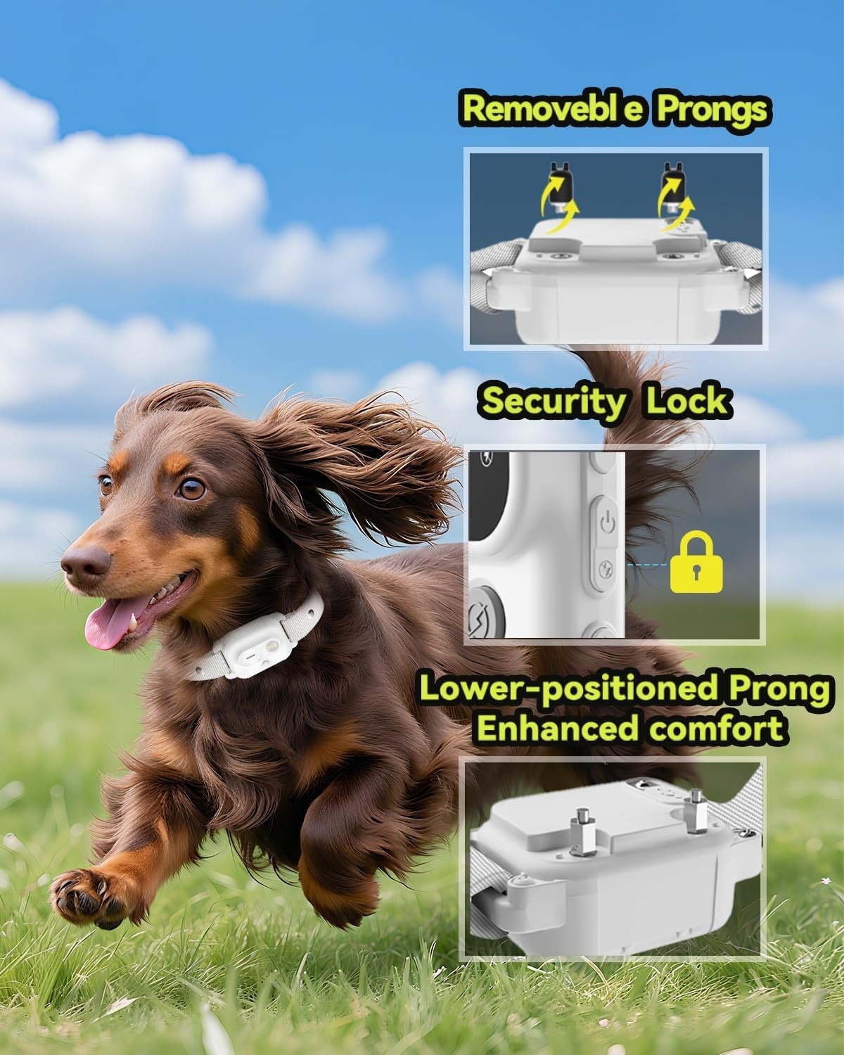 Professional Dog Training Collar with Remote & 3300FT Range - Waterproof & LED
