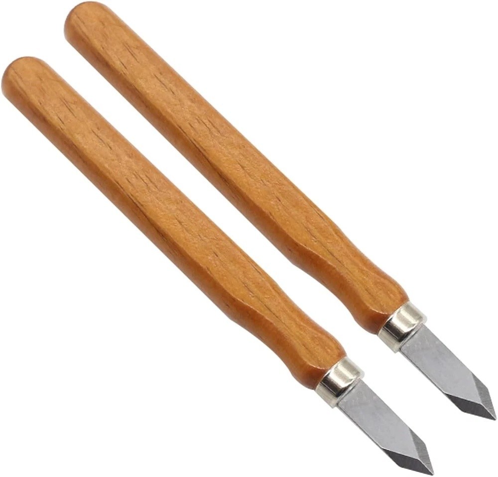 2Pack Woodworking Marking Knife High Carbon Steel Blade Dual Bevel Striking Tool