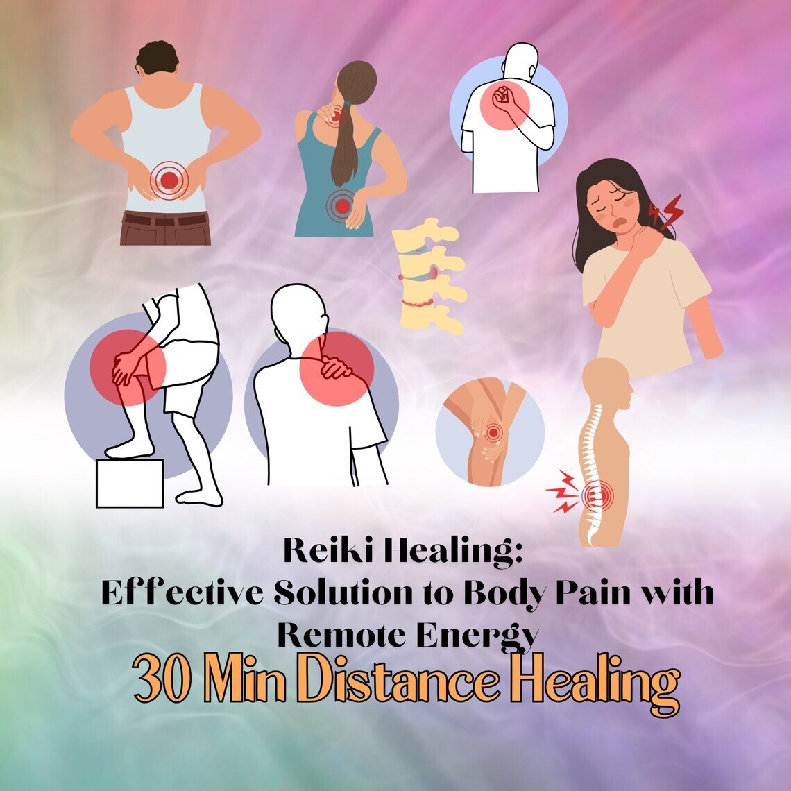 Reiki Healing: Effective Solution to Body Pain with Remote Energy - 30 Min Dista