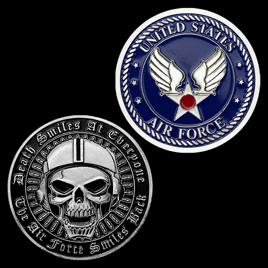 Air Force Smiles Back Challenge Coin Collectable Commemorative Military 1-pc