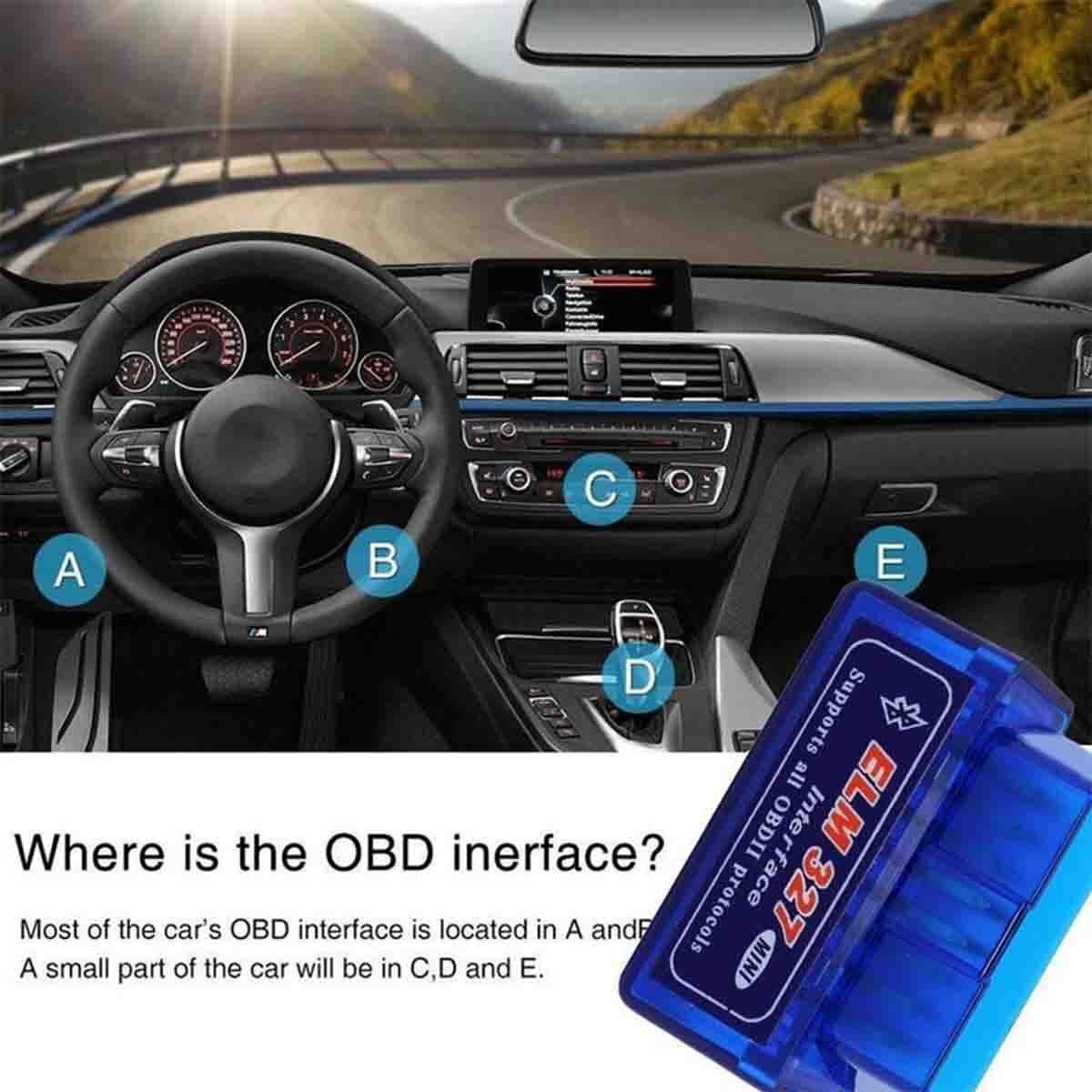 ELM327 V2.1 ODB2 Scanner ODB-II Wireless Bluetooth Car Auto Detection For iOS
