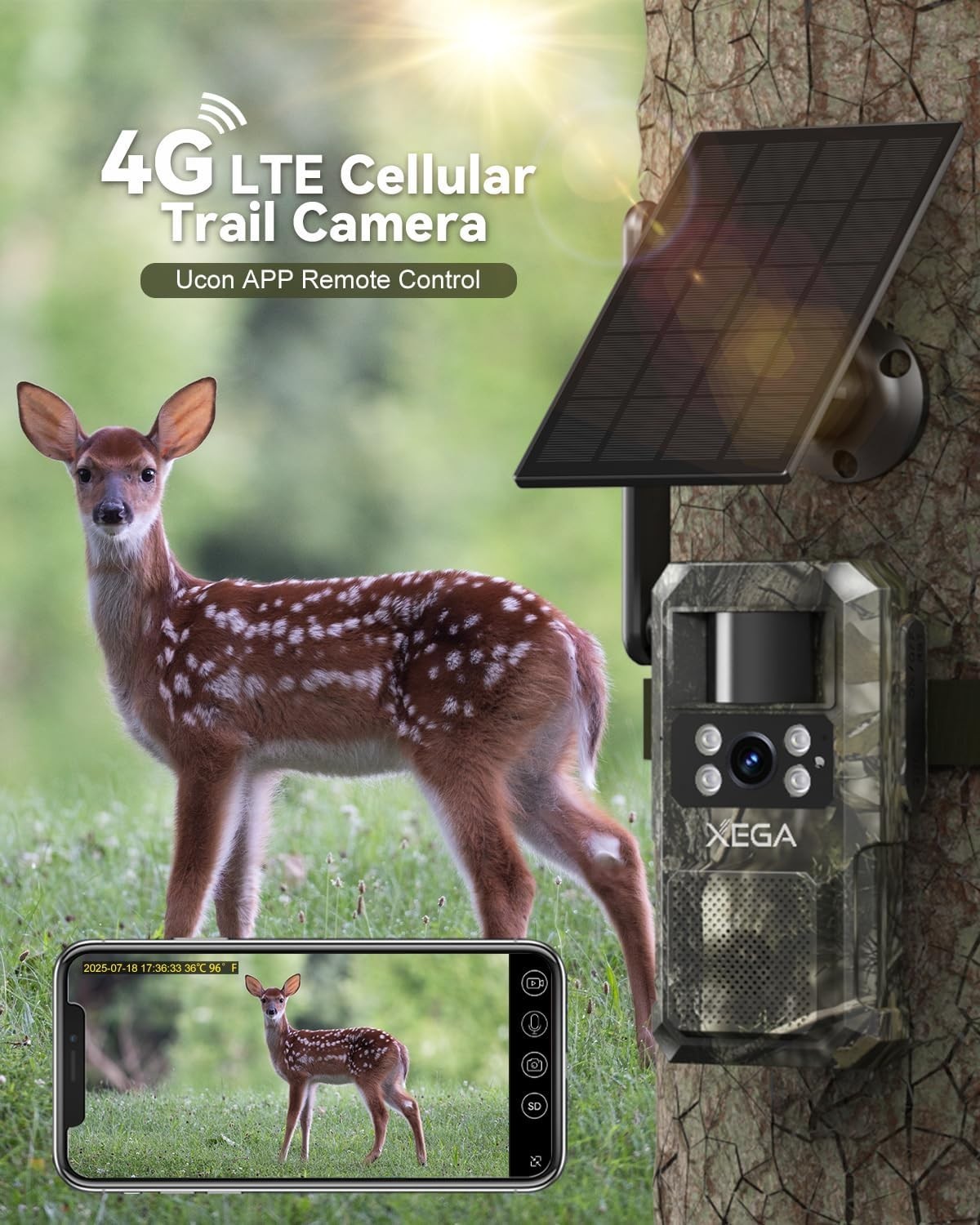 Remote Wildlife Surveillance with 4G LTE Trail Camera - TF and Cloud Storage