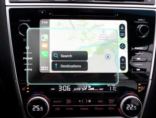Crystal Clear Screen Protector for 2018 Subaru Legacy 8in Vehicle Navigation