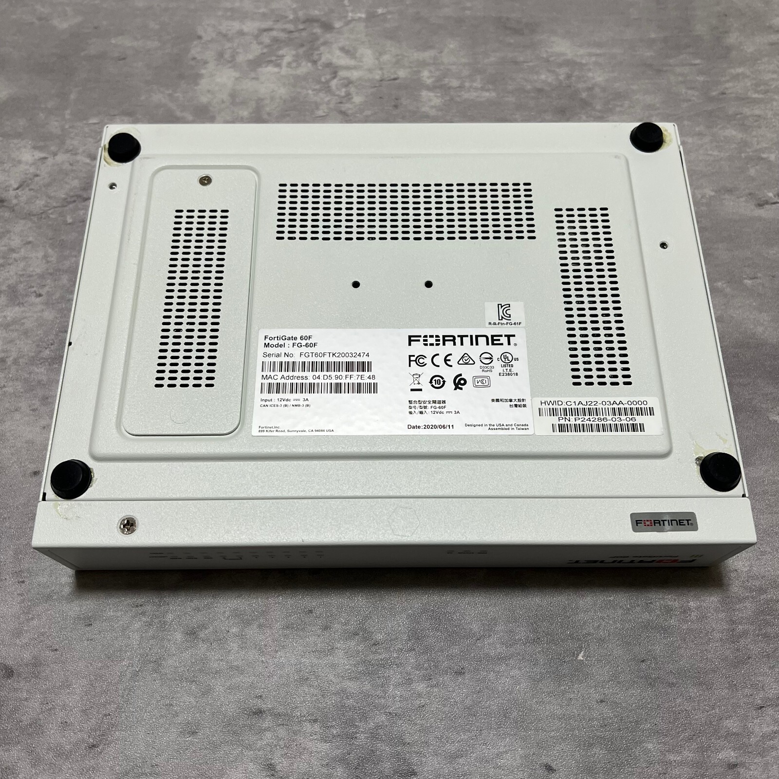 Fortinet FG-60F Fortigate-60F Network Security Firewall Initialized 【1day ship!】