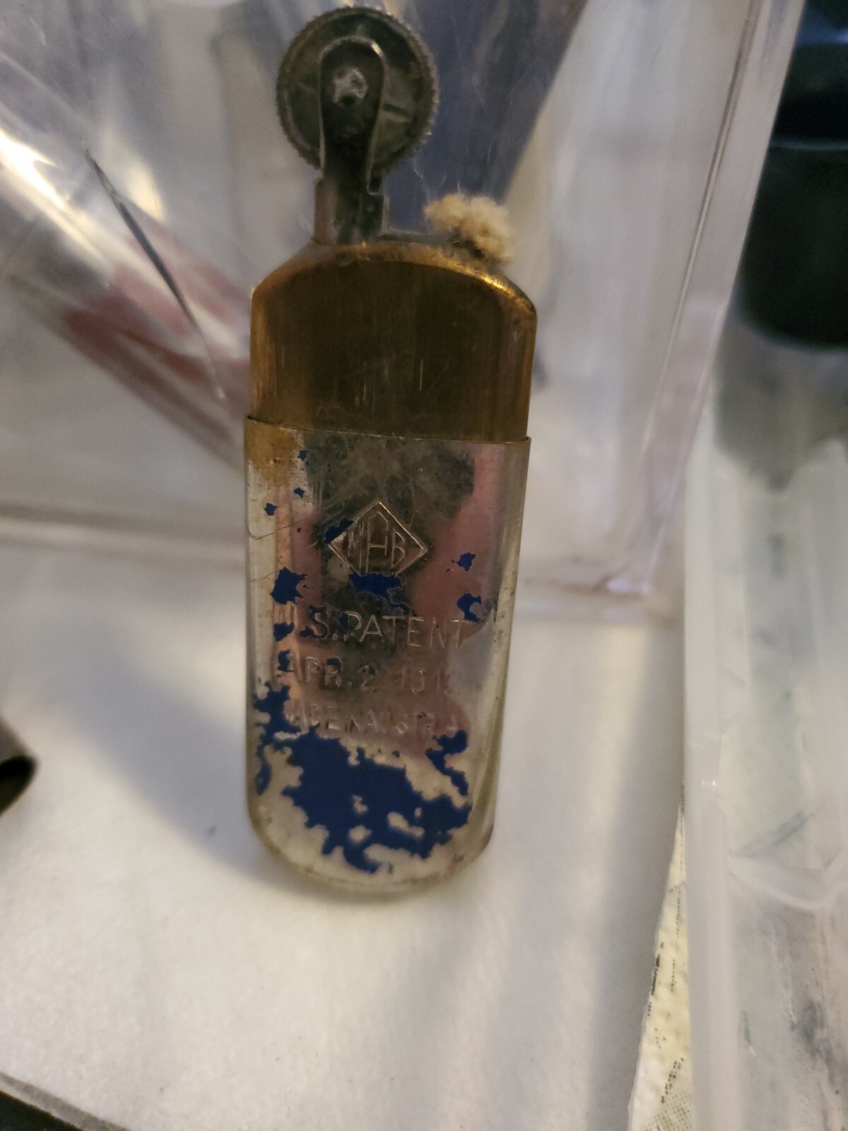 vintage lighter austria 1912 patent