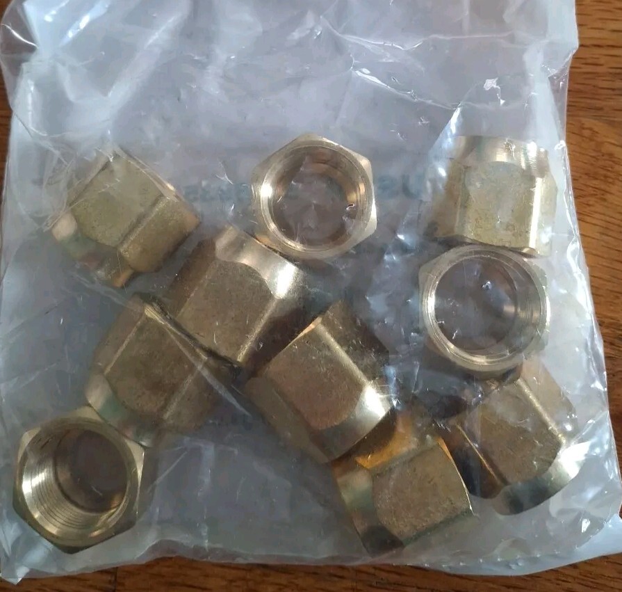 Anderson Metals 04018-10 Brass 5/8 Short Forged Flare Nut 10- Pack