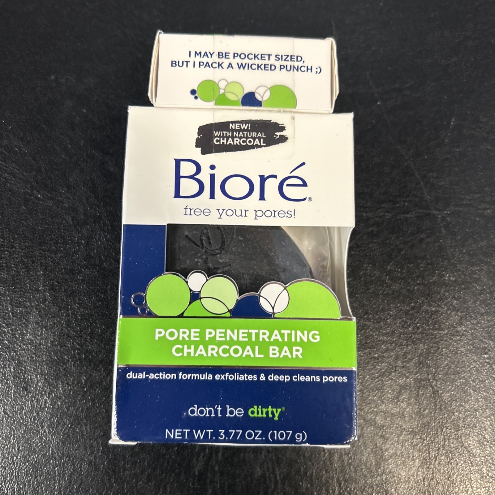 Biore Pore Penetrating Charcoal Soap Bar Face Cleanser Bar 4.35 oz (Bonus Bar)