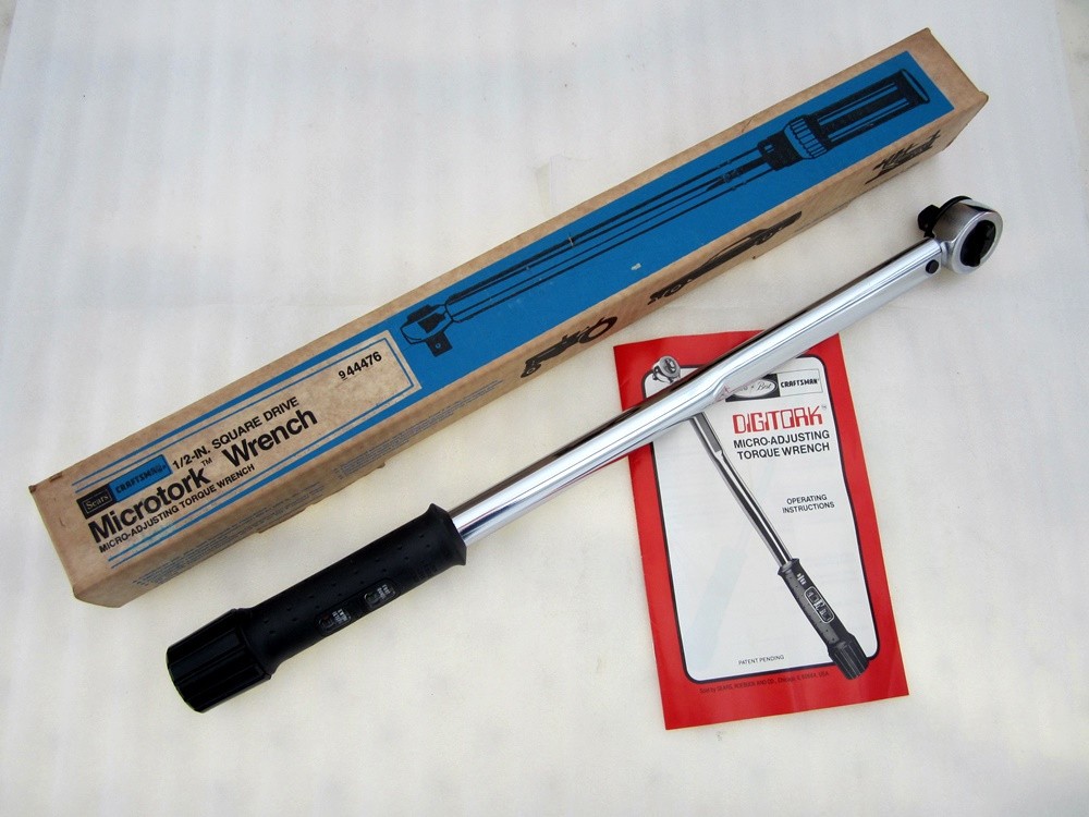 Vintage Craftsman DigiTork 1/2" Drive Torque Wrench 44465 RHFT Box Made in USA