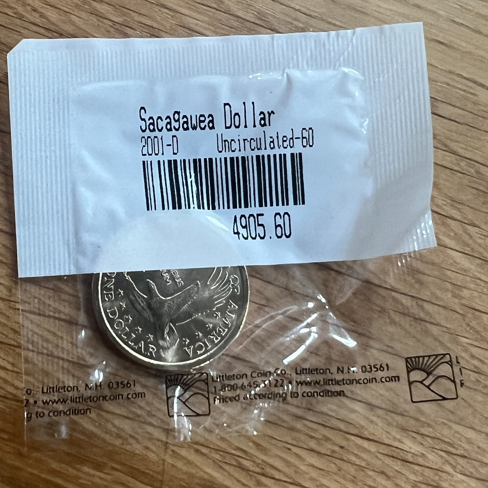 2001 - D Sacagawea Dollar Coins Unc in Mint Cello FREE SHIP