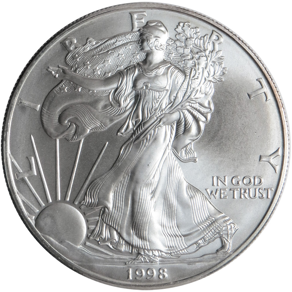 1998 $1 American Silver Eagle 1 oz Brilliant Uncirculated