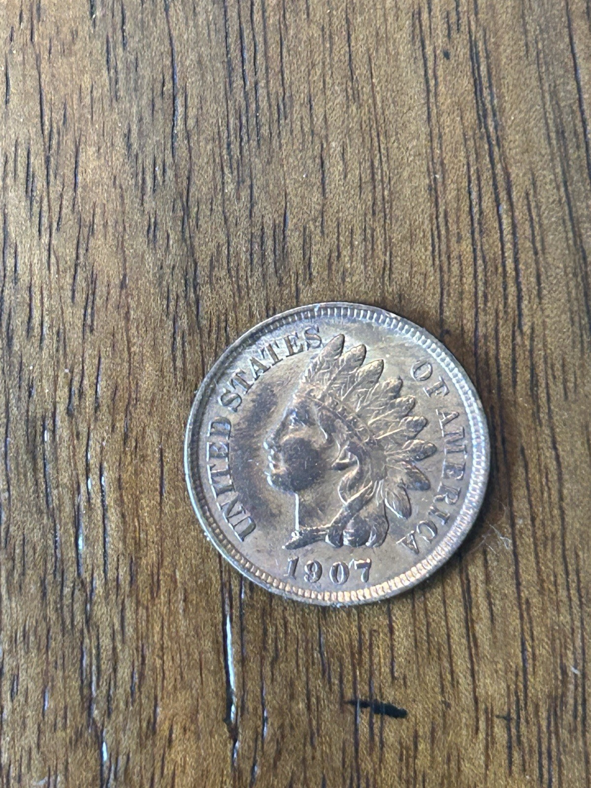 1907 Indian Cent AU