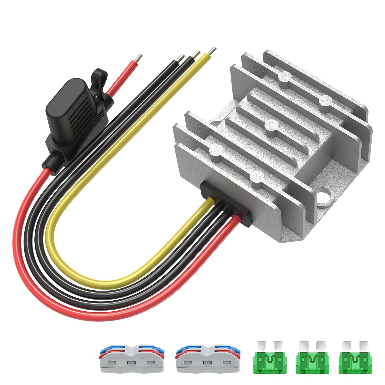 10A 120W Golf Cart Voltage Reducer 48V 36V to 12V Step Down Converter DC-DC DIY