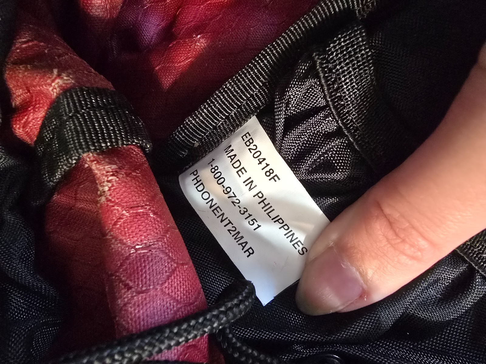 Eddie Bauer Trail Backpack Red and Black