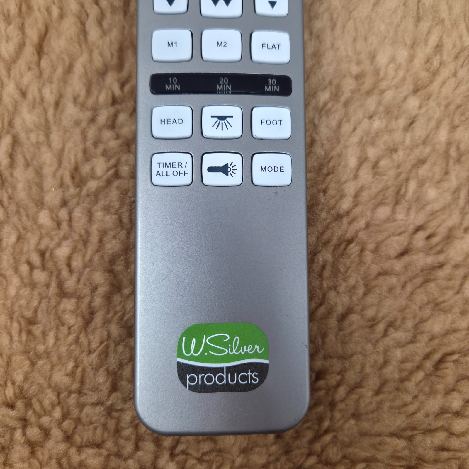 HJH55 Richmat W. Silver Products Adjustable Bed Remote Used Good Shape
