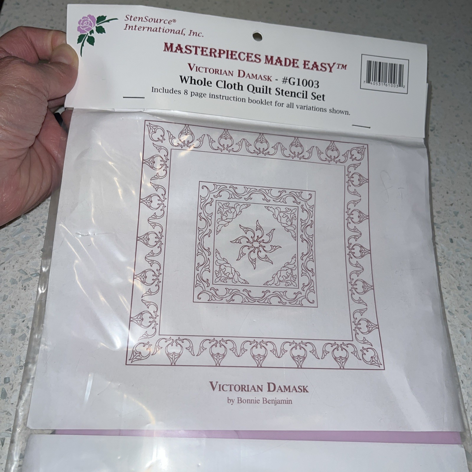 Victorian Damask #G1003 Quilt Craft Stencils StenSource International, Inc. 1998