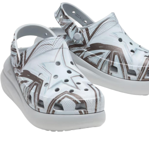 Crocs Men and Women's Classic Crush Disco Clog Shimmer Multi