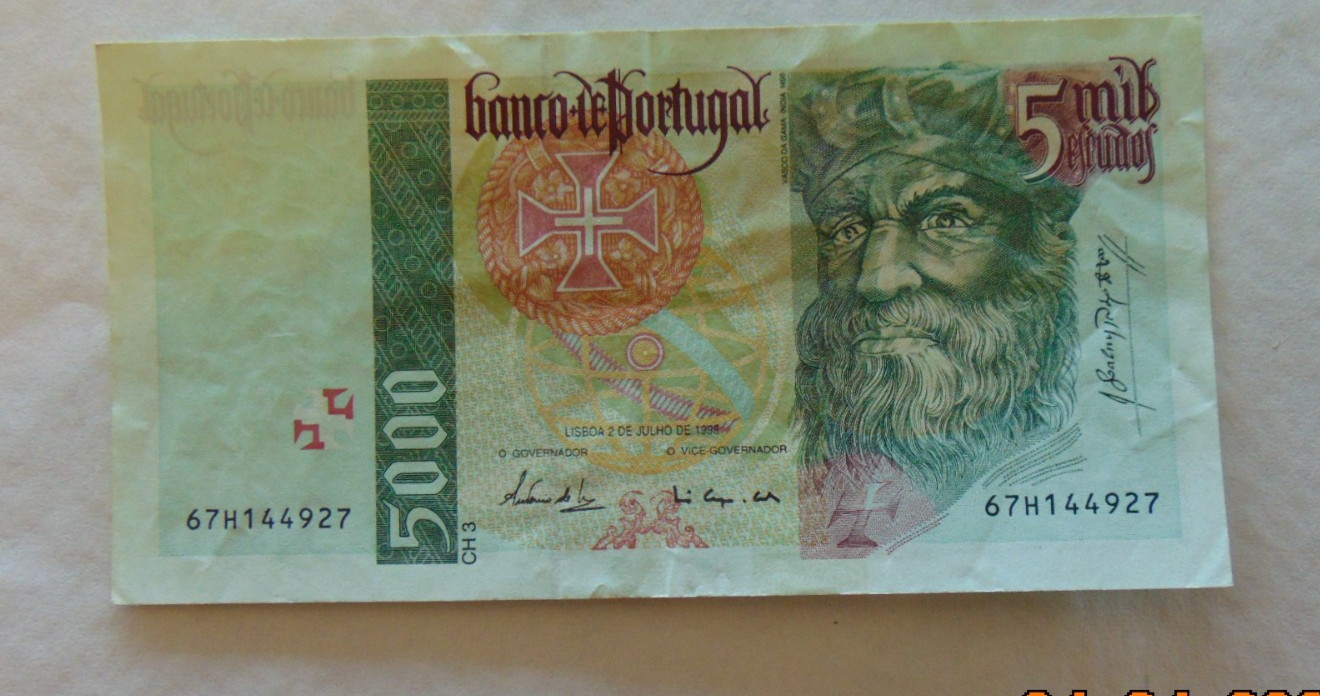 26.05#17: PORTUGAL 5000 Escudos 1998 P-190 VF+
