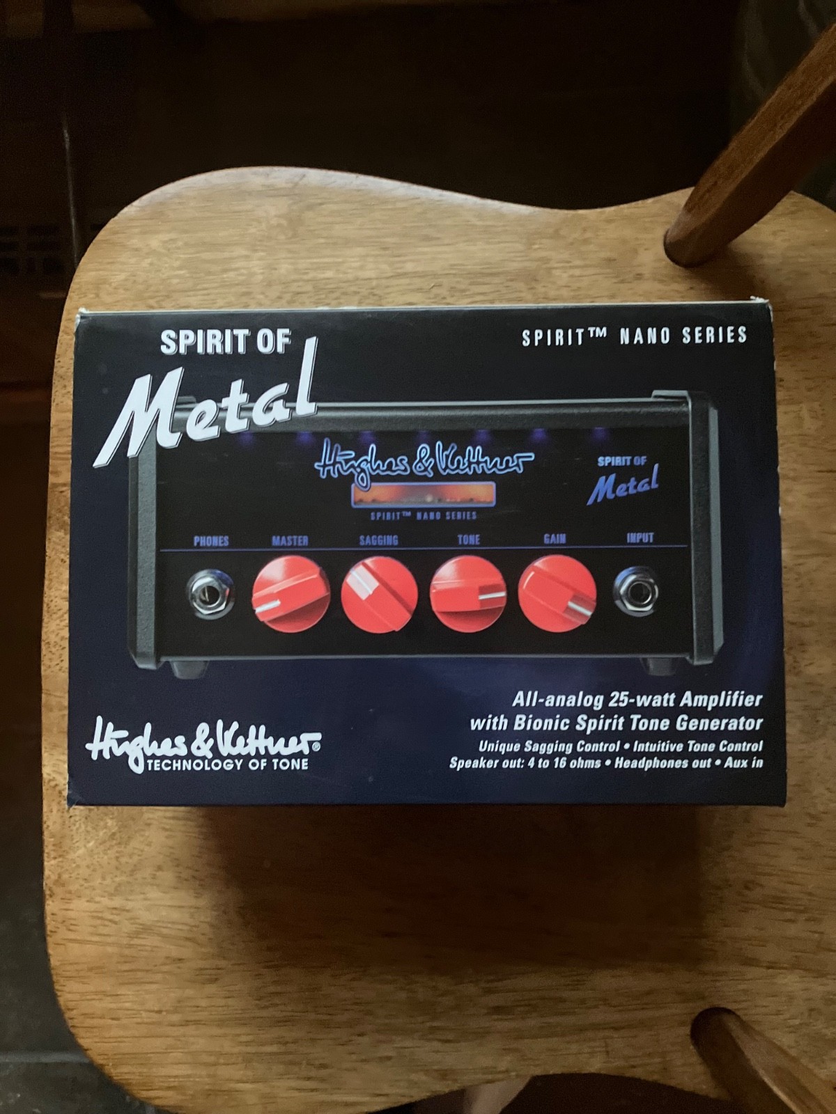 Hughes & Kettner HK SPIRIT OF METAL NANO MINI AMP EMPTY RETAIL BOX w/Manual