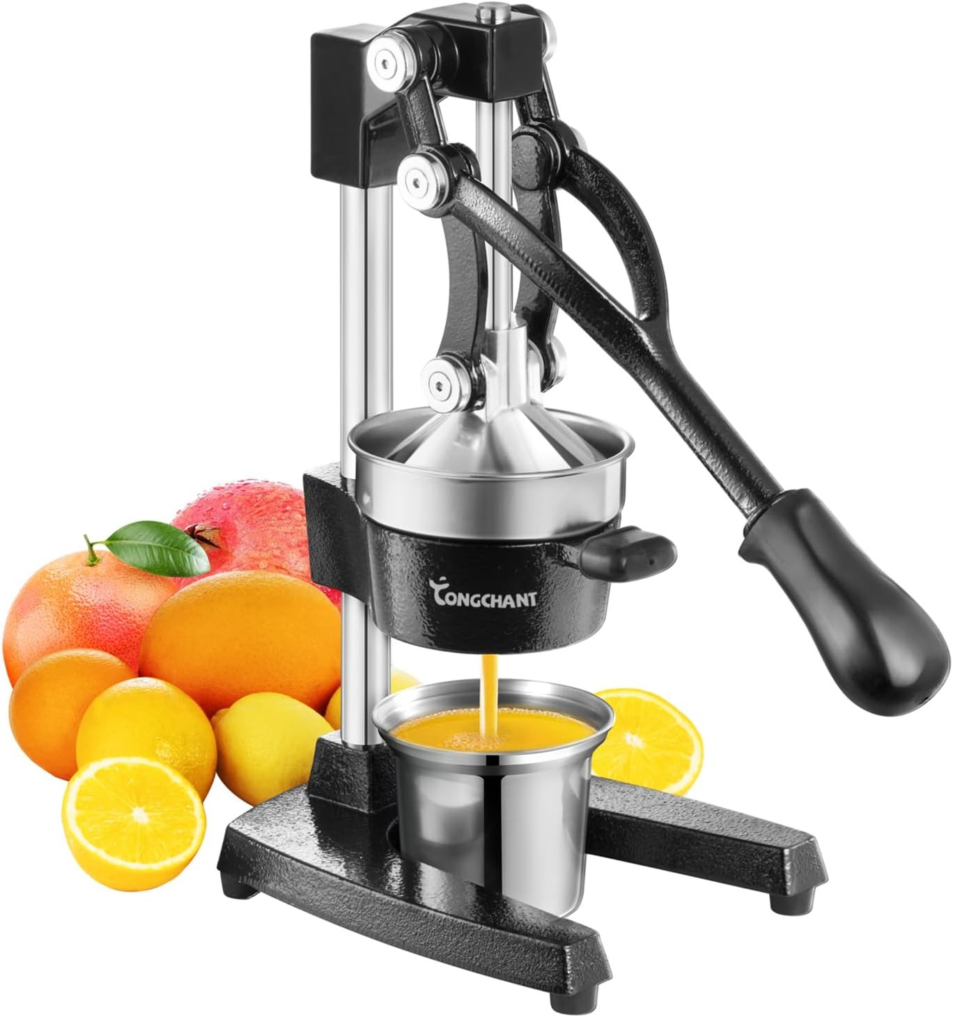 Heavy-Duty Cast Iron Juicer Hand Press for Citrus Fruits Pomegranate Lime
